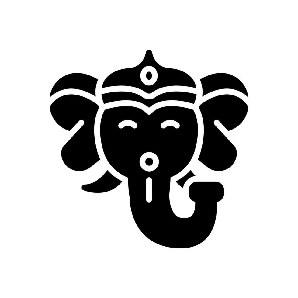 Ganesha Symbol zum Ihre Webseite, Handy, Mobiltelefon, Präsentation, und Logo Design. vektor