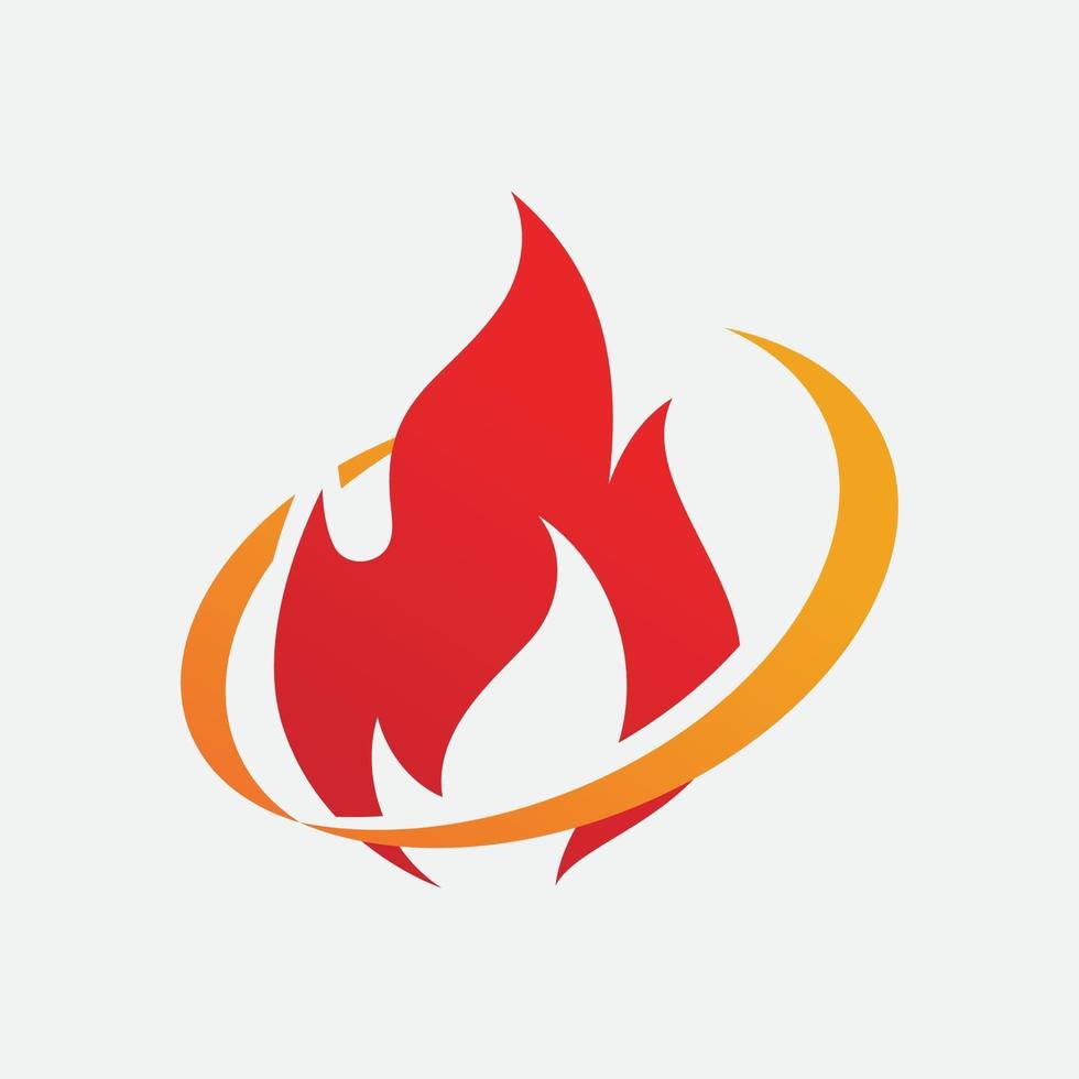 Feuerflamme Vektor-Illustration Design vektor