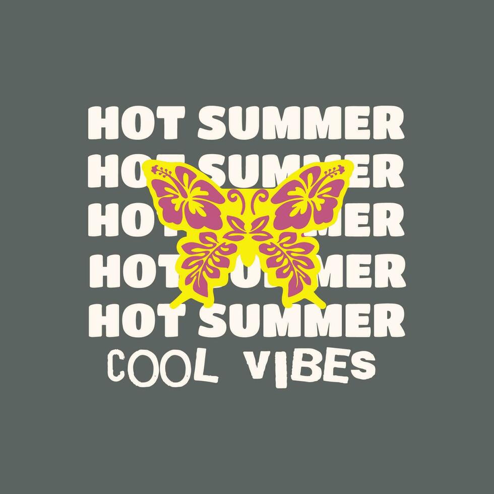 varm sommar, Häftigt vibrafon, Lycklig sommar vektor