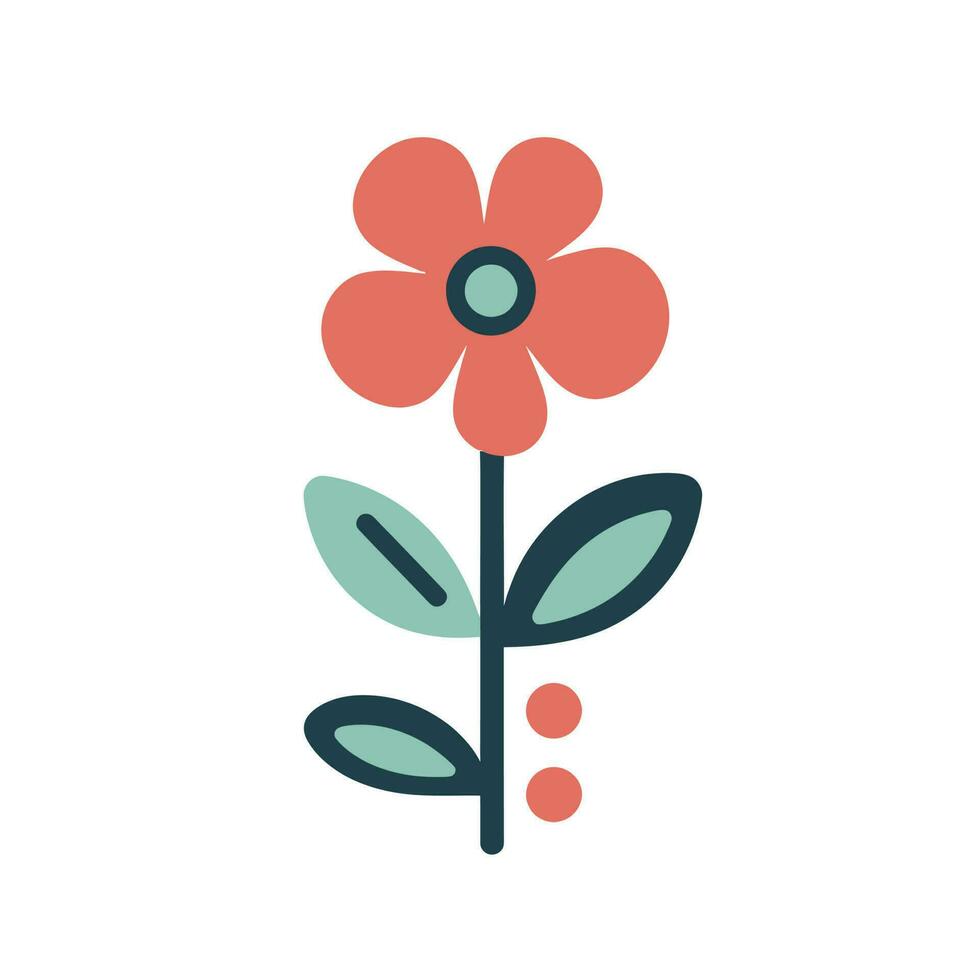 dekorativ Blume Symbole im eben Stil. Frühling Pflanze Silhouette Sammlung. Blumen- Clip Art Illustration vektor