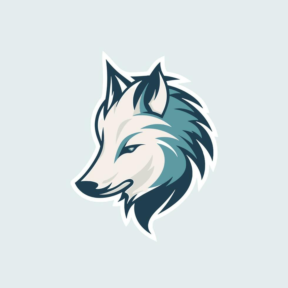 Wolf Kopf Logo Vektor - - Tier Marke Symbol