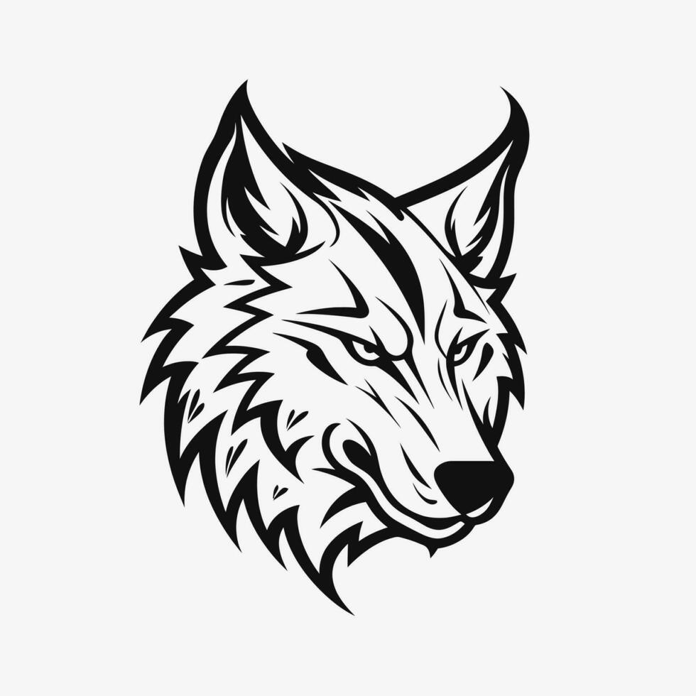 Wolf Kopf Logo Vektor - - Tier Marke Symbol