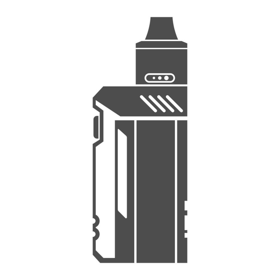 elektrisk cigarett logotyp ikon design vektor