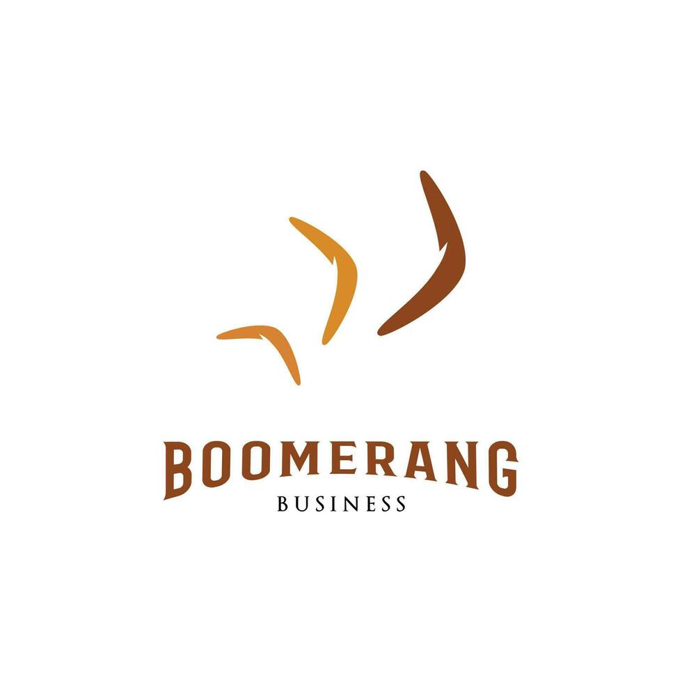 Boomerang Symbol Logo Design Vorlage vektor