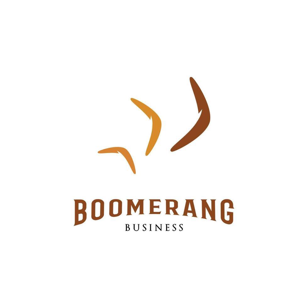 bumerang ikon logotyp design mall vektor