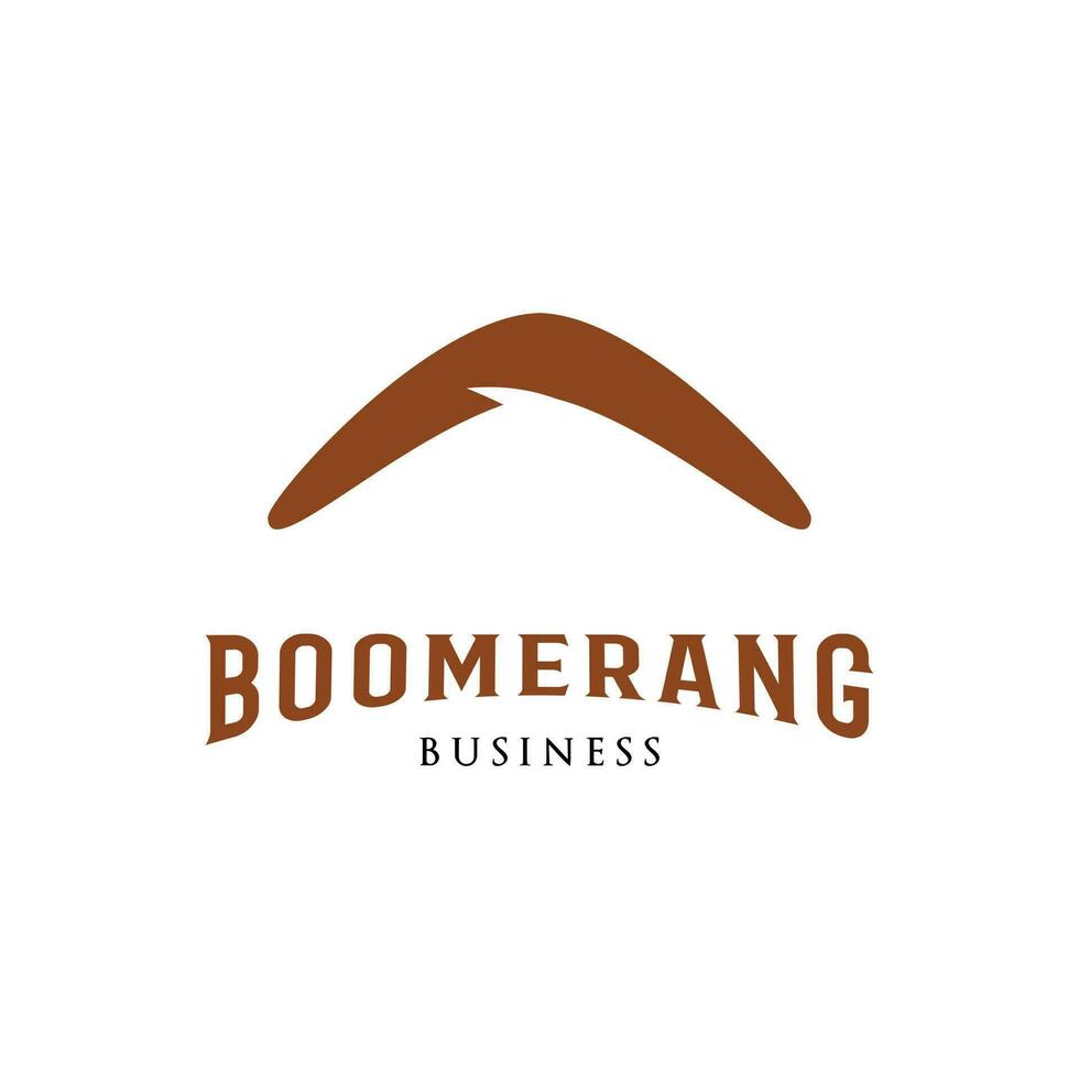 Boomerang Symbol Logo Design Vorlage vektor