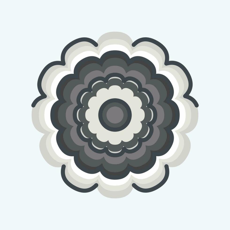 Symbol Ringelblume. verbunden zu Blumen Symbol. Gekritzel Stil. einfach Design editierbar. einfach Illustration vektor