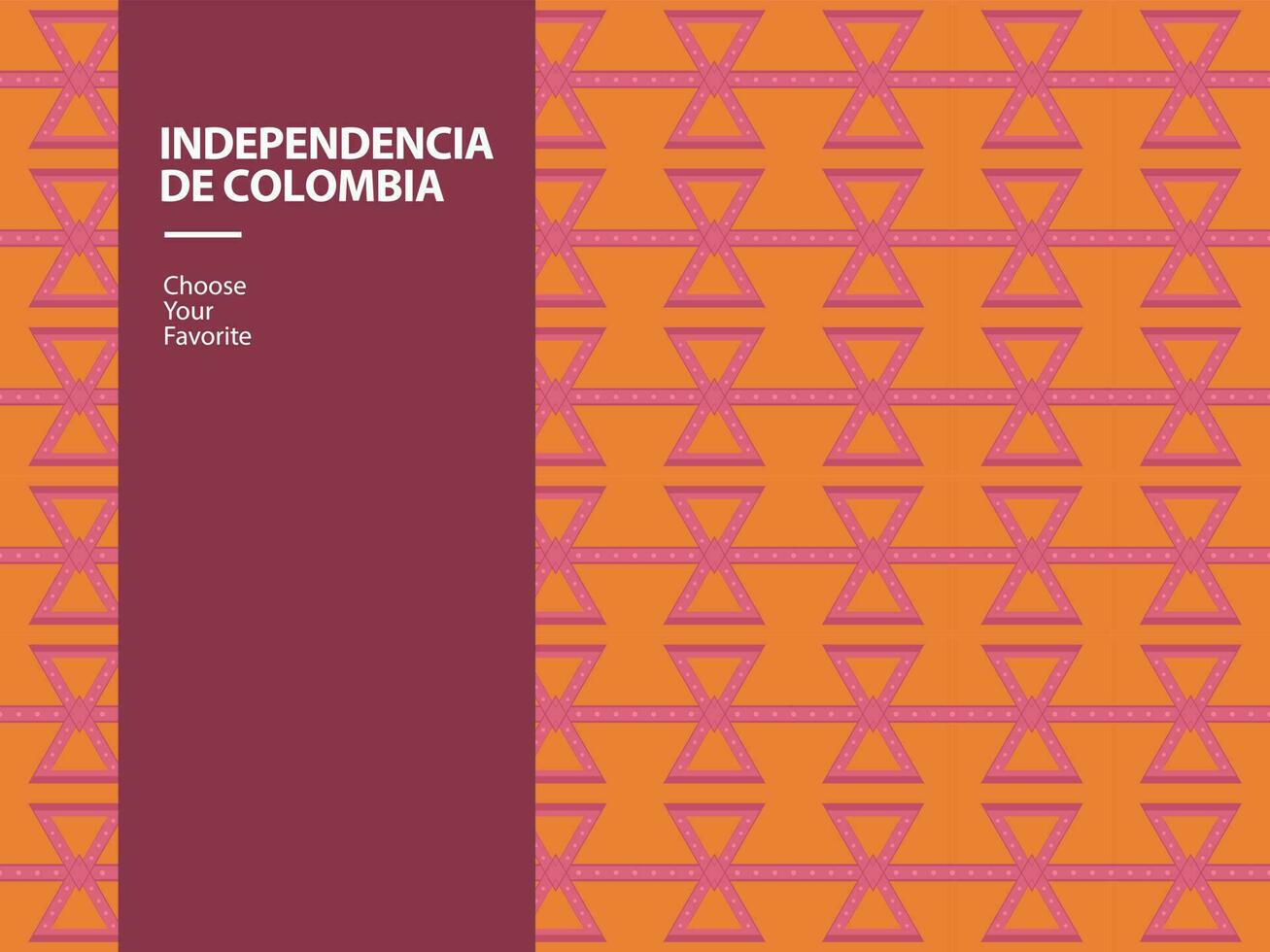 Independencia de colombia flagga händelse stolthet vektor resa gul Semester element frihet nationell konst