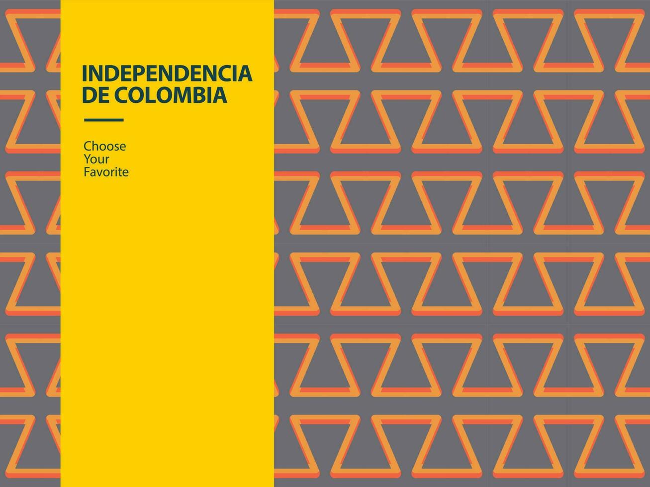 Independencia de colombia flagga händelse stolthet vektor resa gul Semester element frihet nationell konst