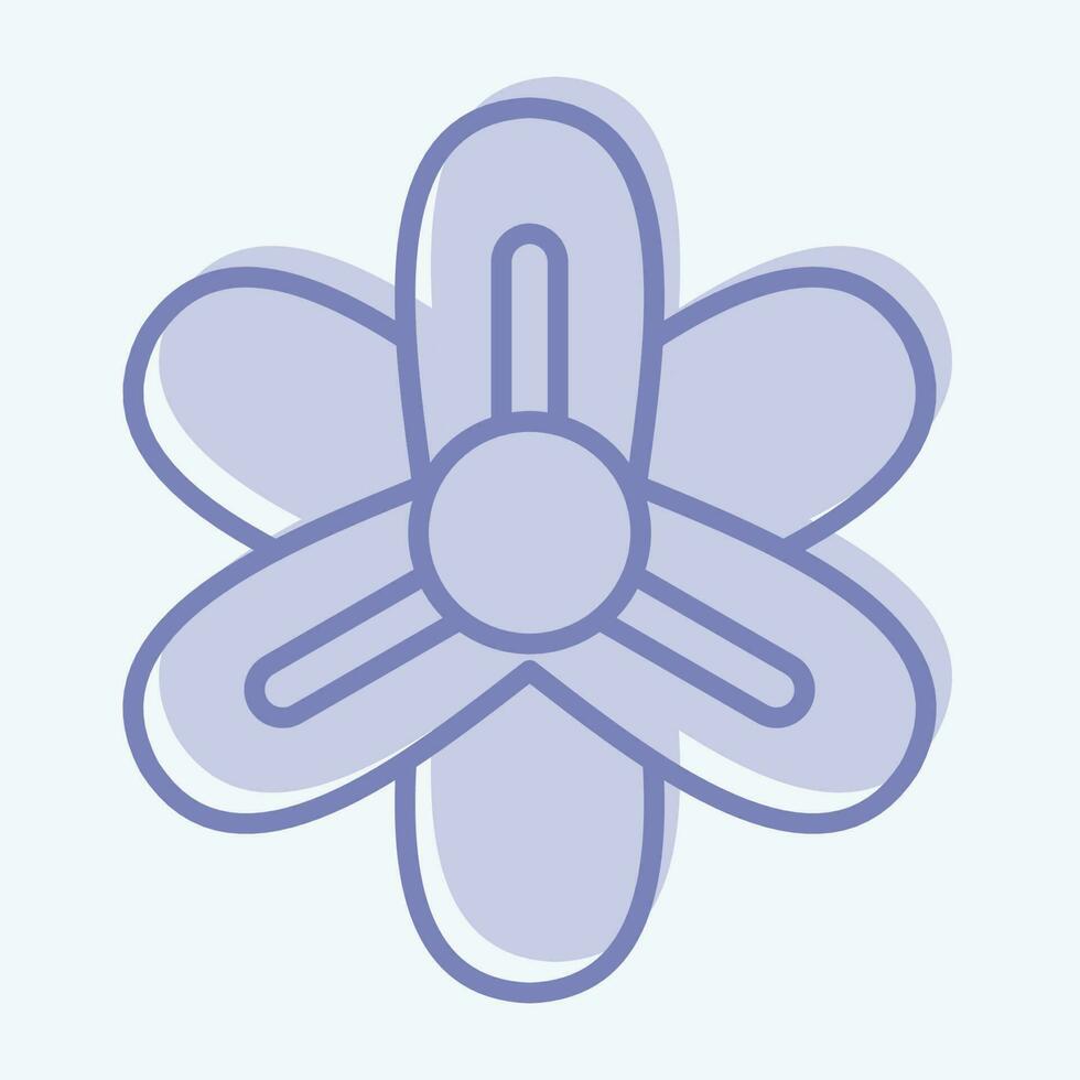 Symbol Hyazinthe. verbunden zu Blumen Symbol. zwei Ton Stil. einfach Design editierbar. einfach Illustration vektor