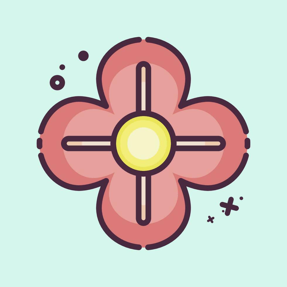 Symbol Mohn. verbunden zu Blumen Symbol. mb Stil. einfach Design editierbar. einfach Illustration vektor