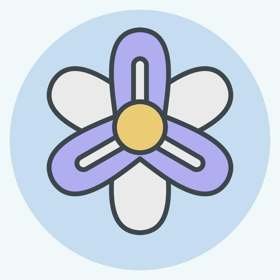 Symbol Hyazinthe. verbunden zu Blumen Symbol. Farbe Kamerad Stil. einfach Design editierbar. einfach Illustration vektor
