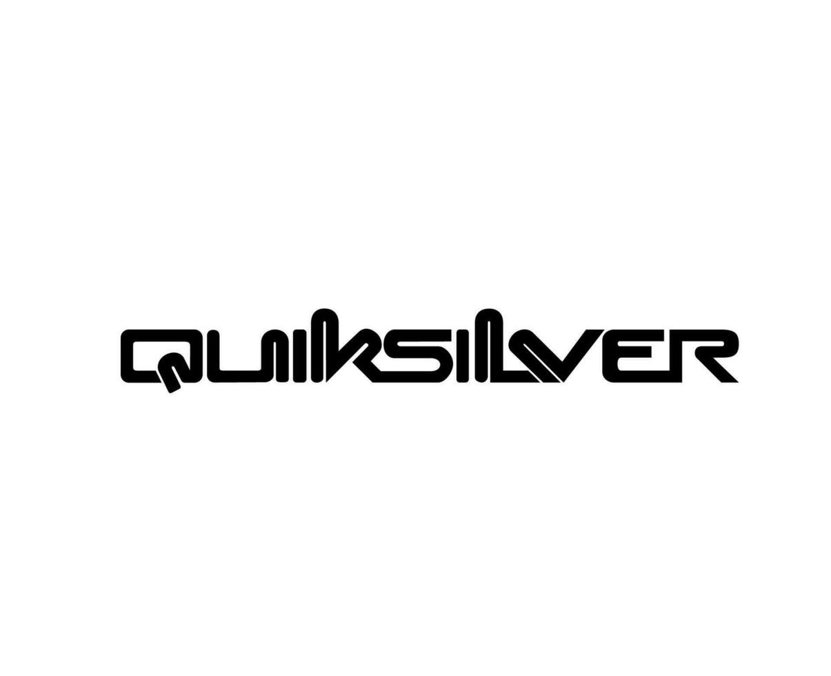 quiksilver varumärke logotyp namn svart symbol kläder design ikon abstrakt vektor illustration