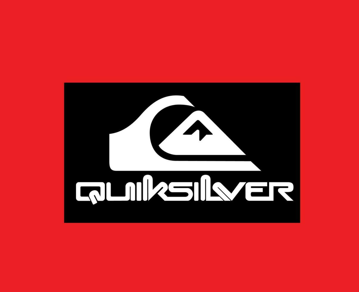 quiksilver Marke Logo Symbol Kleider Design Symbol abstrakt Vektor Illustration mit rot Hintergrund
