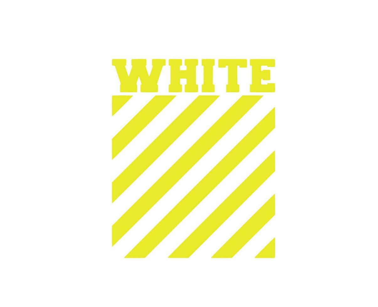 off-white kläder logotyp gul symbol design ikon abstrakt vektor illustration