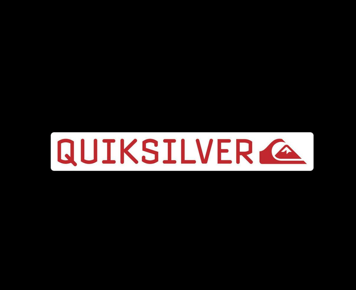 quiksilver logotyp varumärke kläder med namn symbol abstrakt design ikon vektor illustration med svart bakgrund
