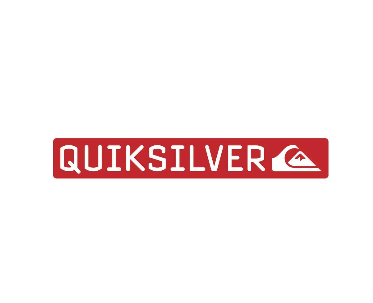 quiksilver Logo Marke Kleider mit Name rot und Weiß Symbol Design Symbol abstrakt Vektor Illustration