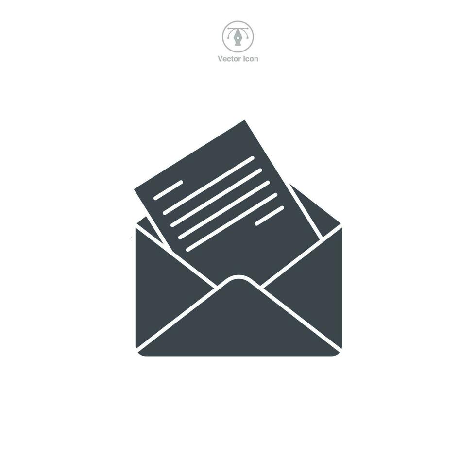 Email Briefumschlag Symbol Symbol Vorlage zum Grafik und Netz Design Sammlung Logo Vektor Illustration