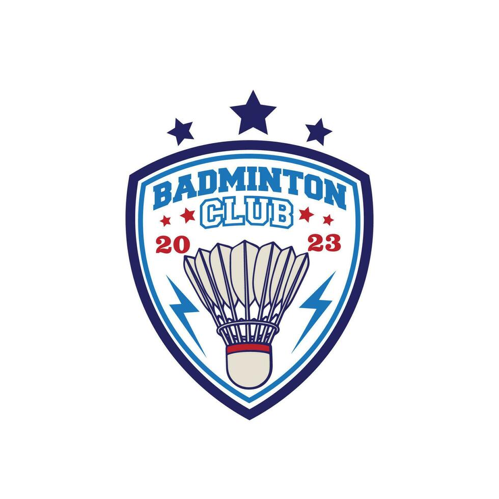 Design Logo Badminton Vektor Illustration