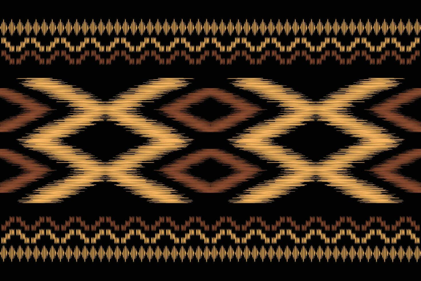 ethnisch Ikat Stoff Muster geometrisch Stil.afrikanisch Ikat Stickerei ethnisch orientalisch Muster schwarz Hintergrund. abstrakt,vektor,illustration.für Textur, Kleidung, Schal, Dekoration, Teppich, Seide. vektor