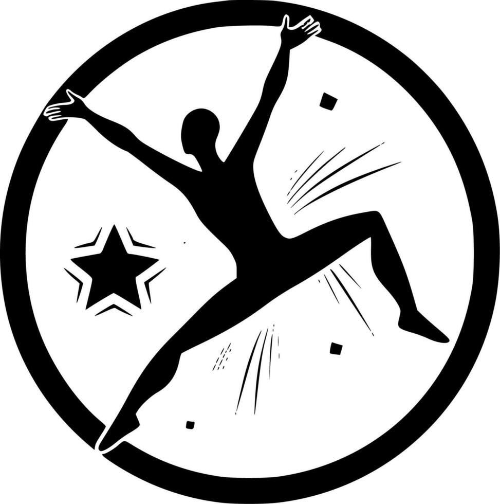 Gymnastik - - hoch Qualität Vektor Logo - - Vektor Illustration Ideal zum T-Shirt Grafik