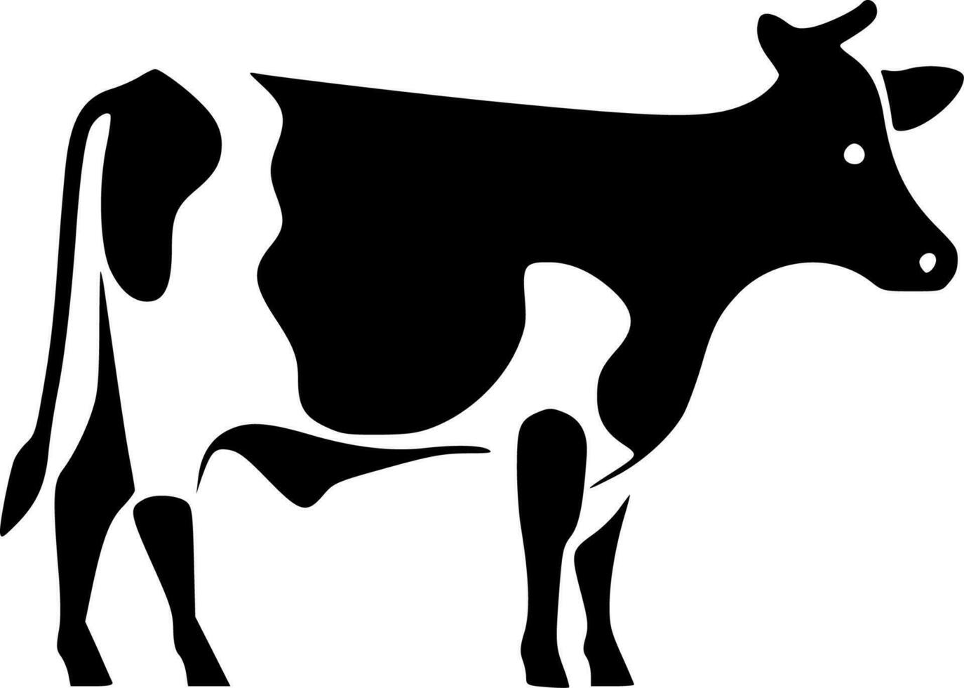ko - minimalistisk och platt logotyp - vektor illustration