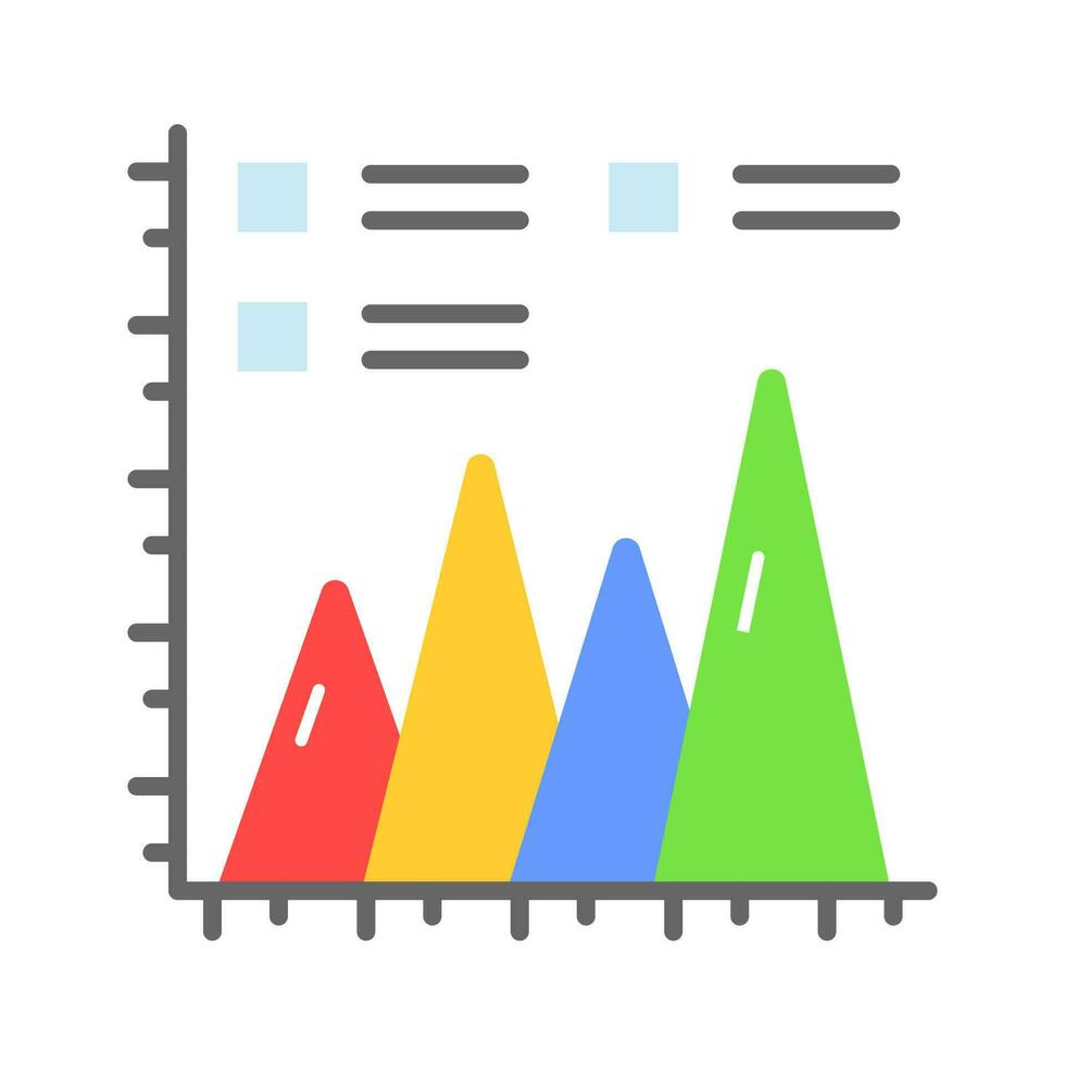 prüfen diese tolle Berg Diagramm Vektor Design im modisch Stil, editierbar Symbol