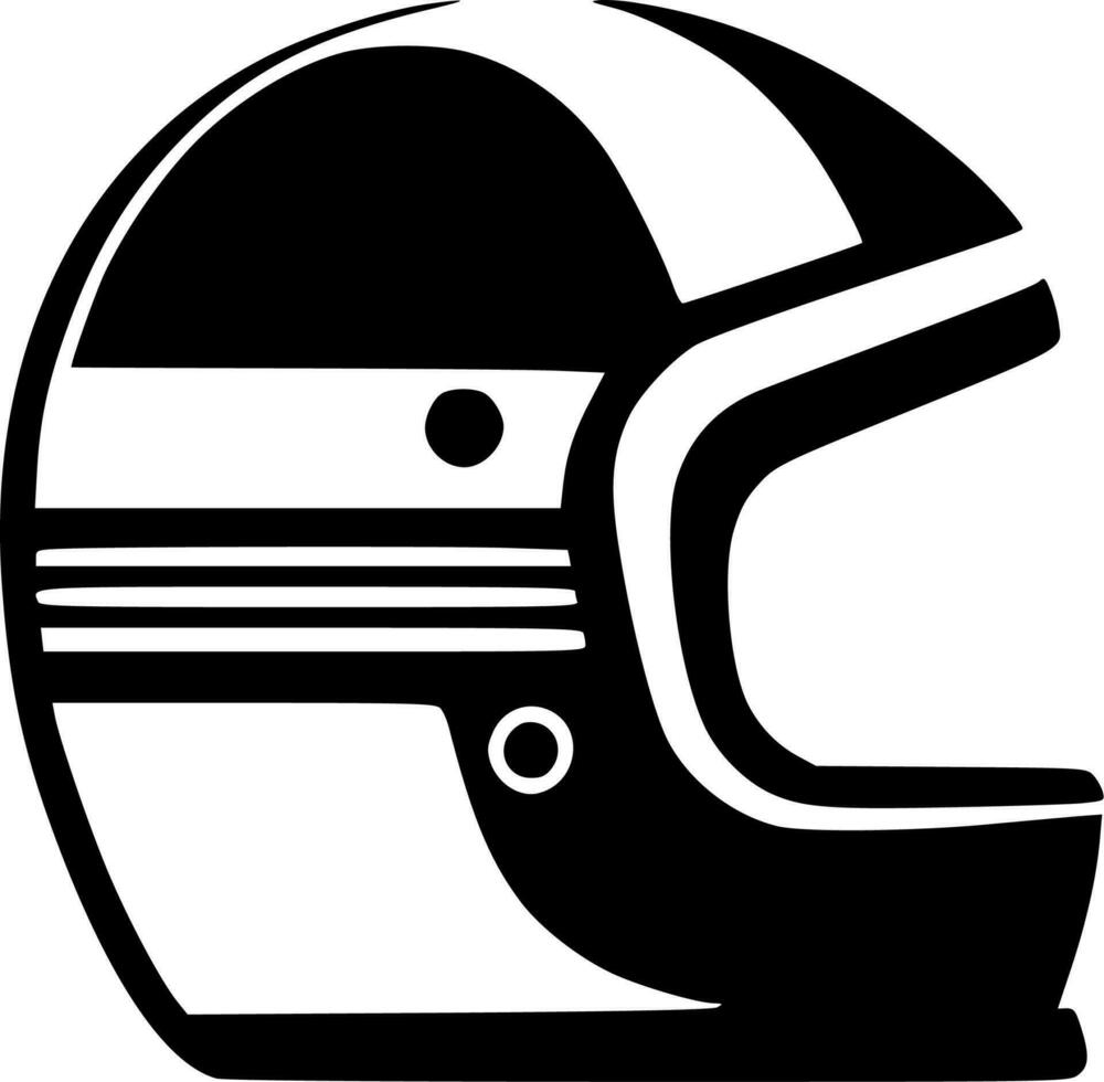 Helm - - schwarz und Weiß isoliert Symbol - - Vektor Illustration