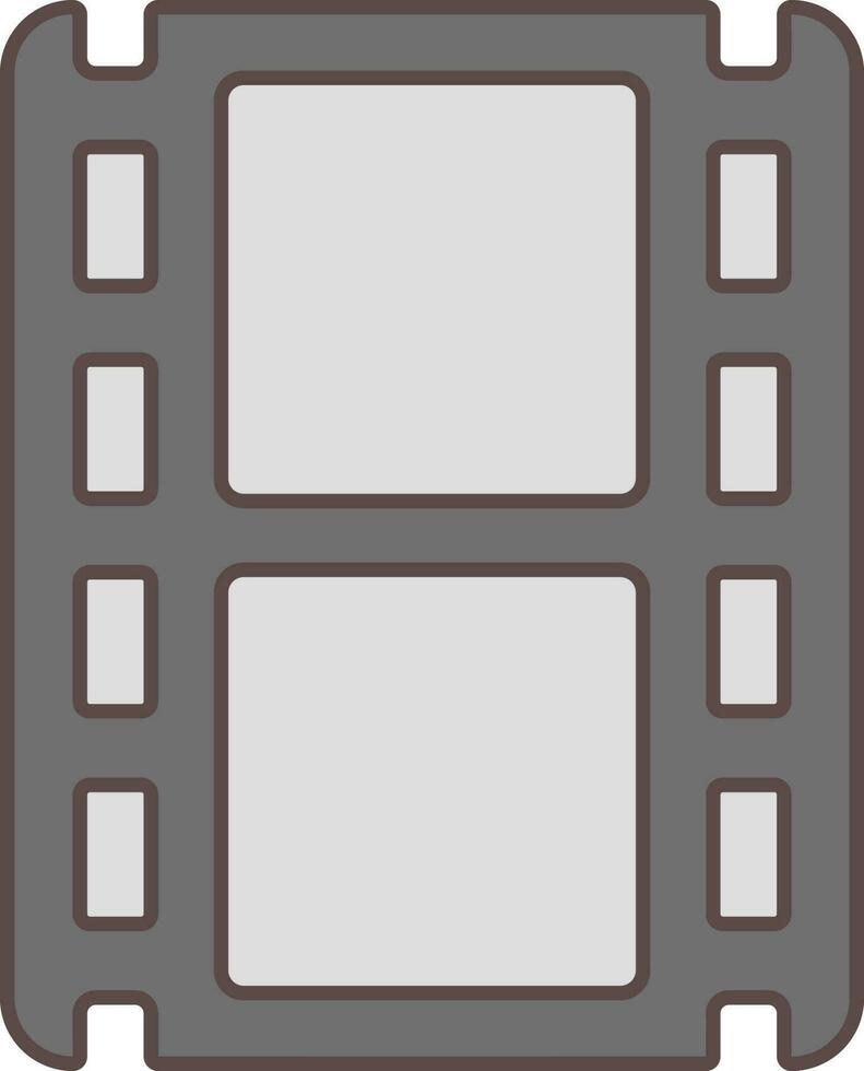 Film Streifen Symbol im grau Farbe. vektor