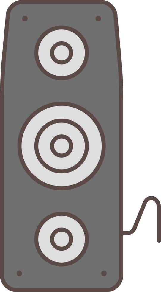 högtalare ikon i grå Färg. vektor