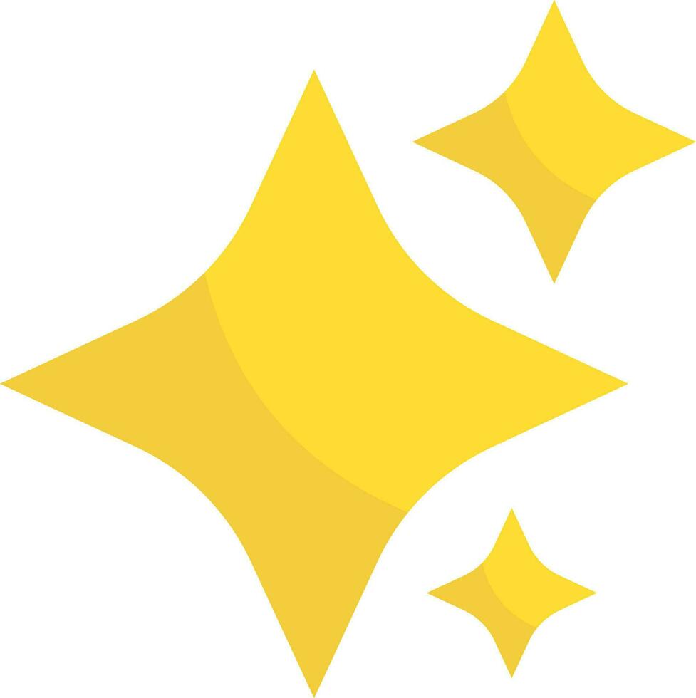 platt illustration av gul stjärnor ikon. vektor