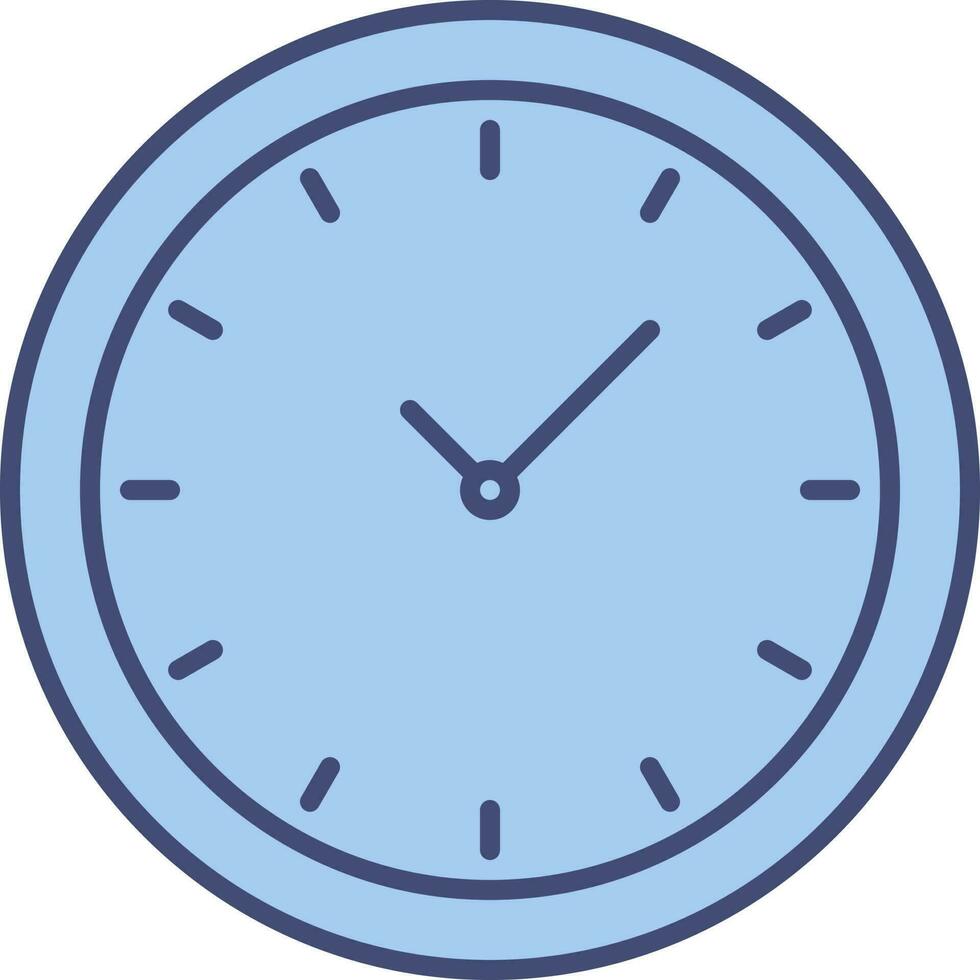 isoliert Uhr Symbol im Blau Farbe. vektor