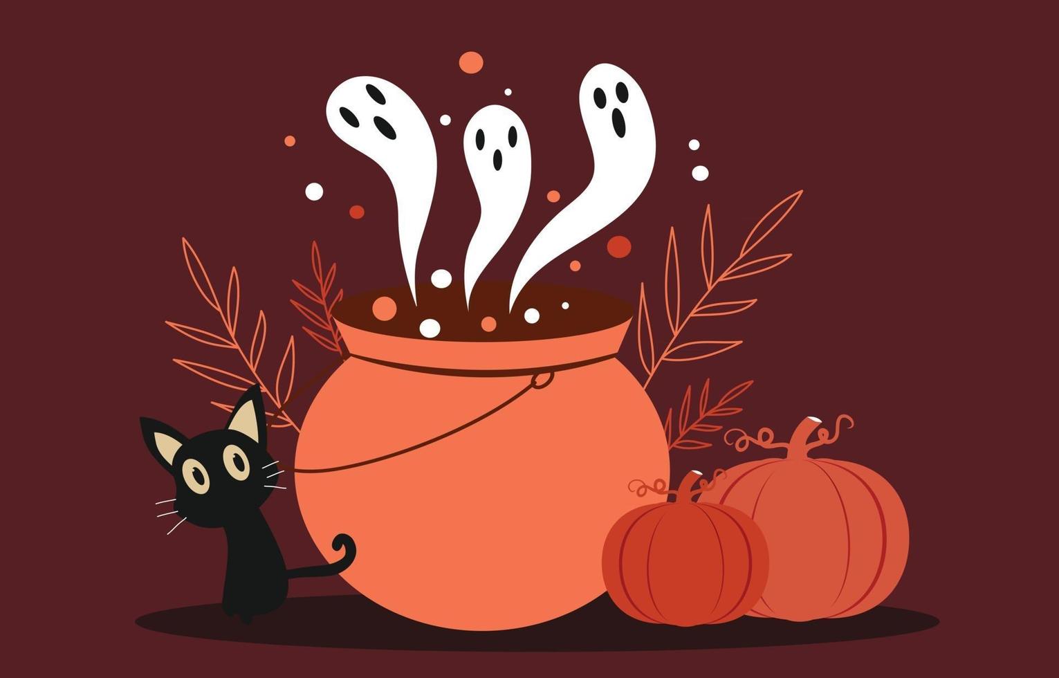 Happy Halloween beängstigenden Hintergrund vektor