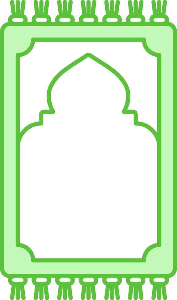 platt stil matta grön och vit ikon. vektor