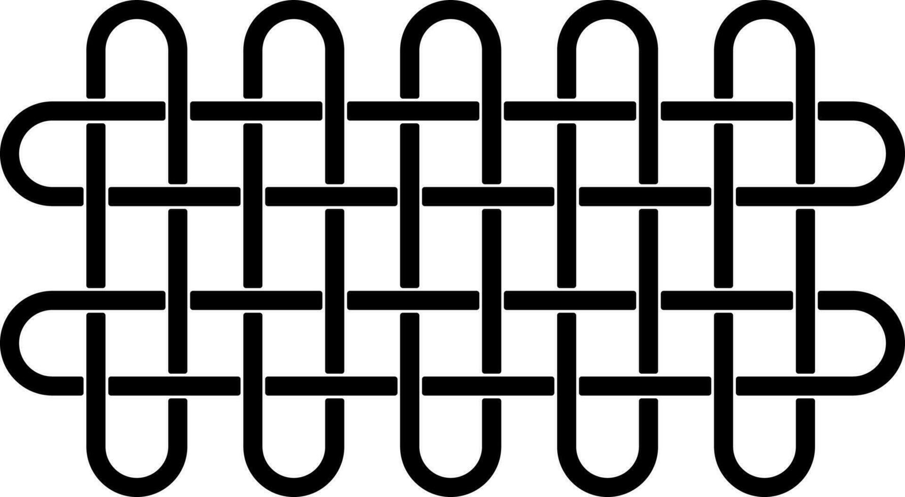 alternativ spiral Knut ikon i linjär stil. vektor