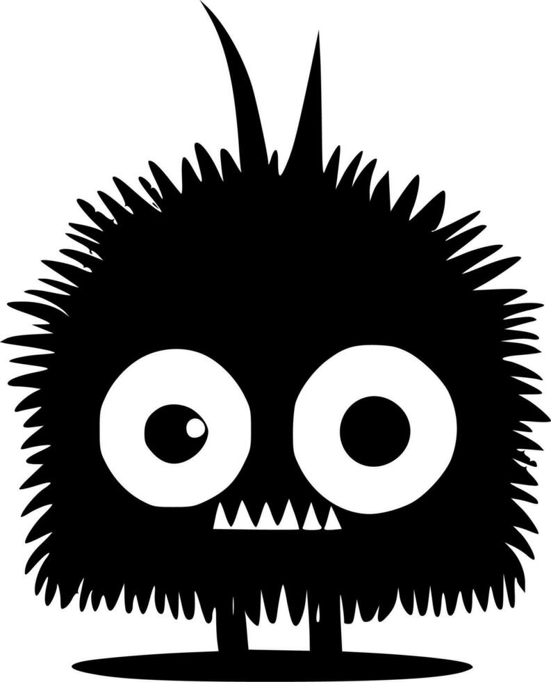 Monster- - - minimalistisch und eben Logo - - Vektor Illustration