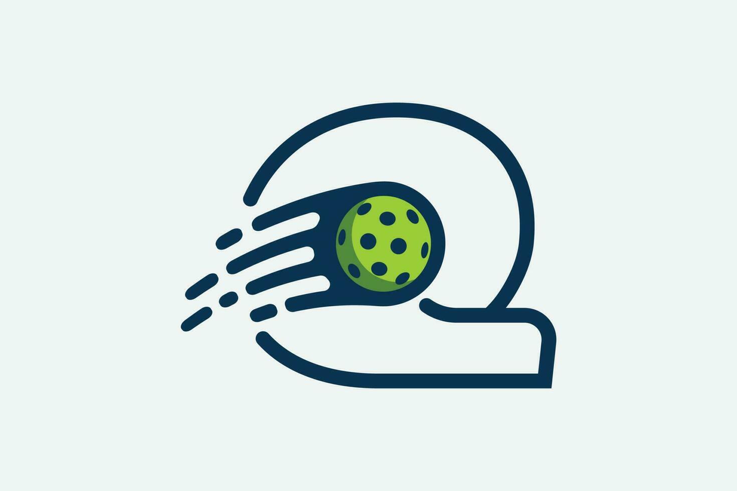 Pickleball Logo mit ein Kombination von Brief q und ein ziehen um Ball im Linie Stil zum irgendein Geschäft insbesondere Pickleball Geschäfte, Pickleball Ausbildung, Vereine, usw. vektor