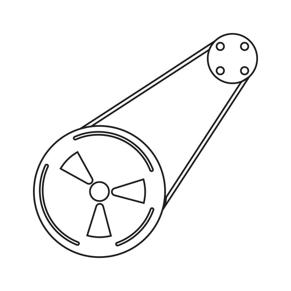 Motor Gürtel Vektor Symbol