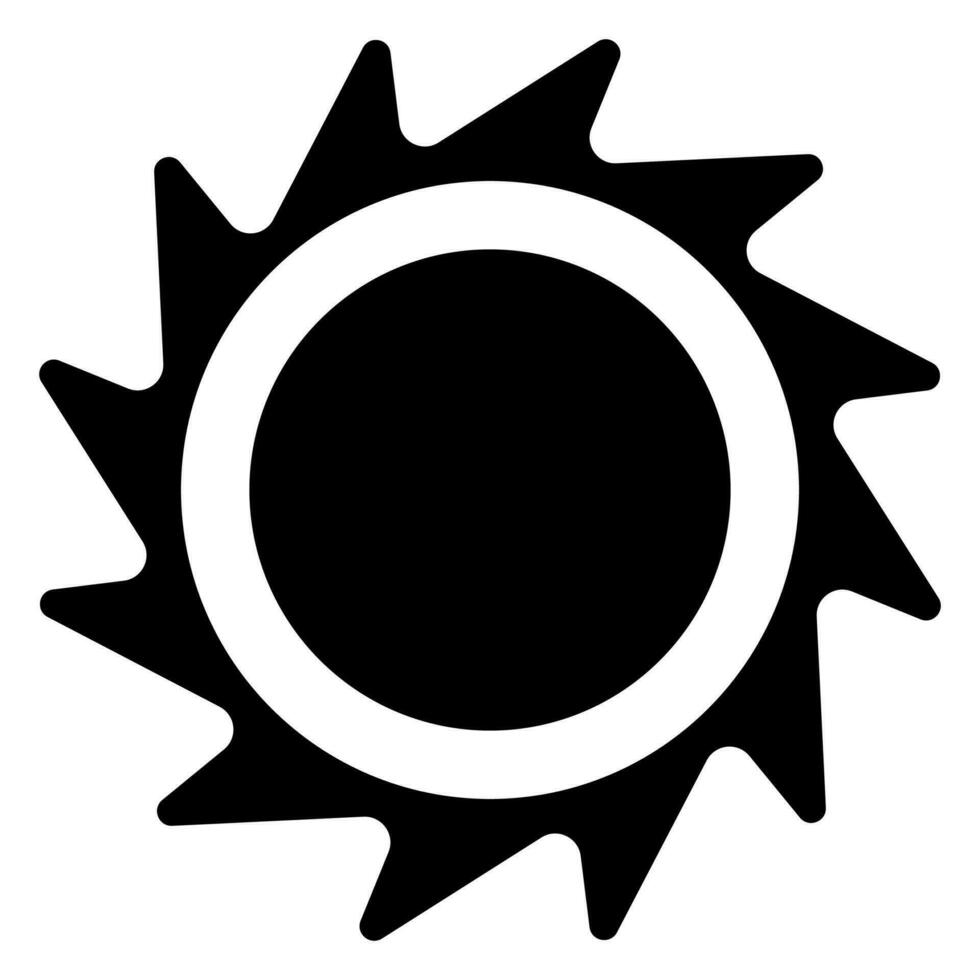 Sol ikon. sol- ikon. Sol ikon för väder design. trendig sommar symbol. vektor illustration