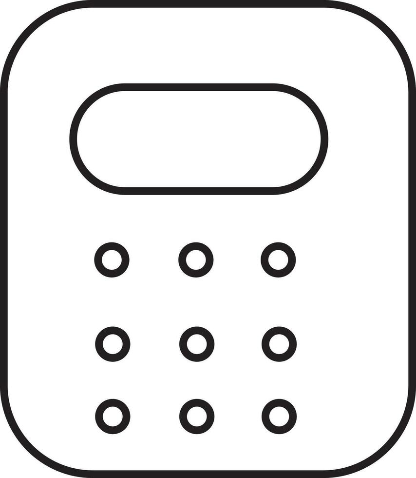 Taschenrechner Symbol Mathematik Vektor Logo
