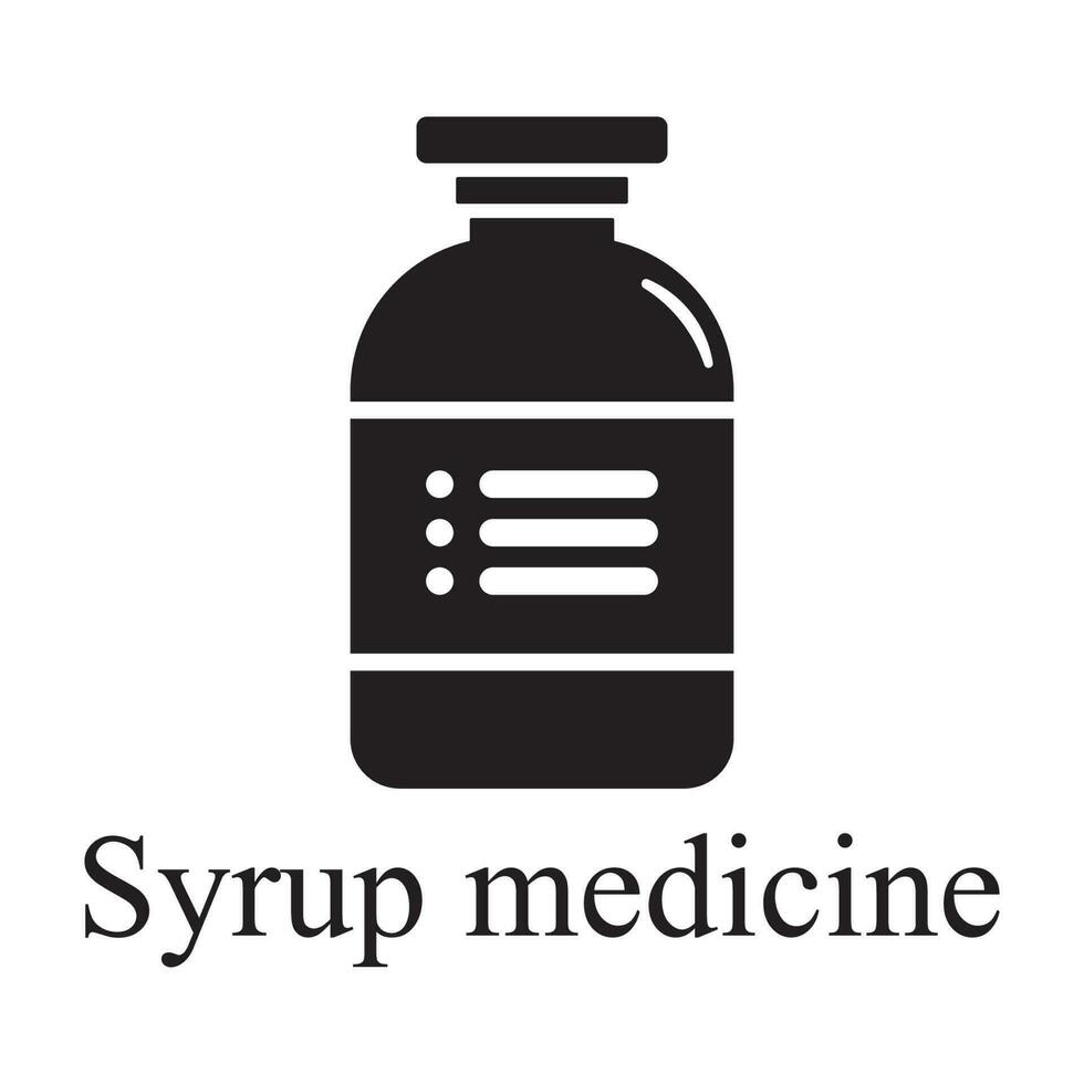 Sirup Medizin Symbol Vektor