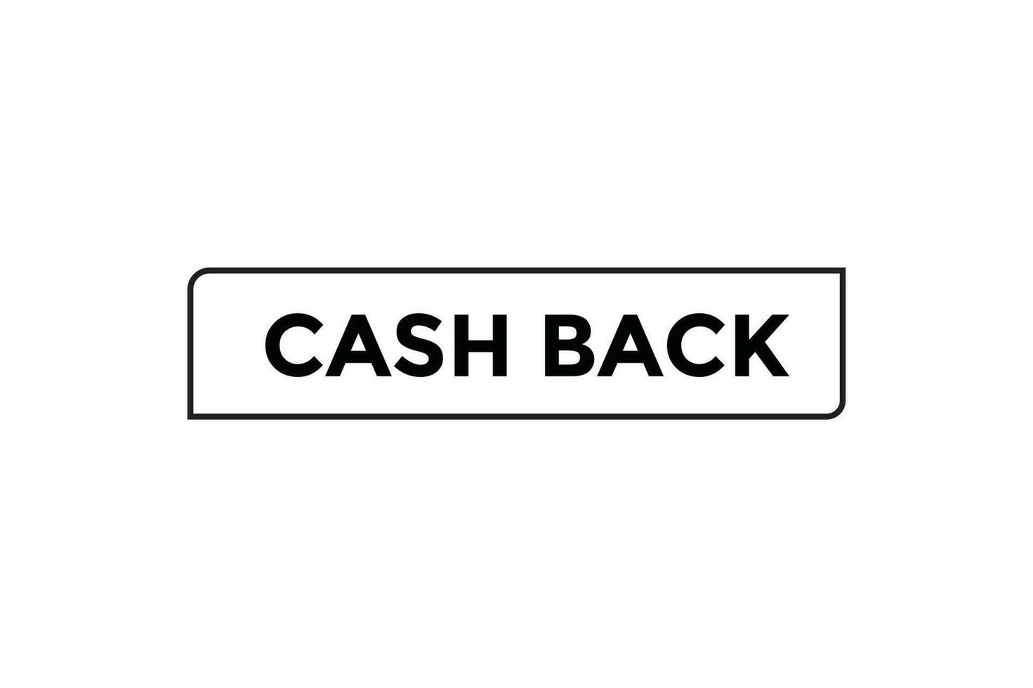 Cash-Back-Button-Web-Banner-Vorlagen. Vektor-Illustration vektor