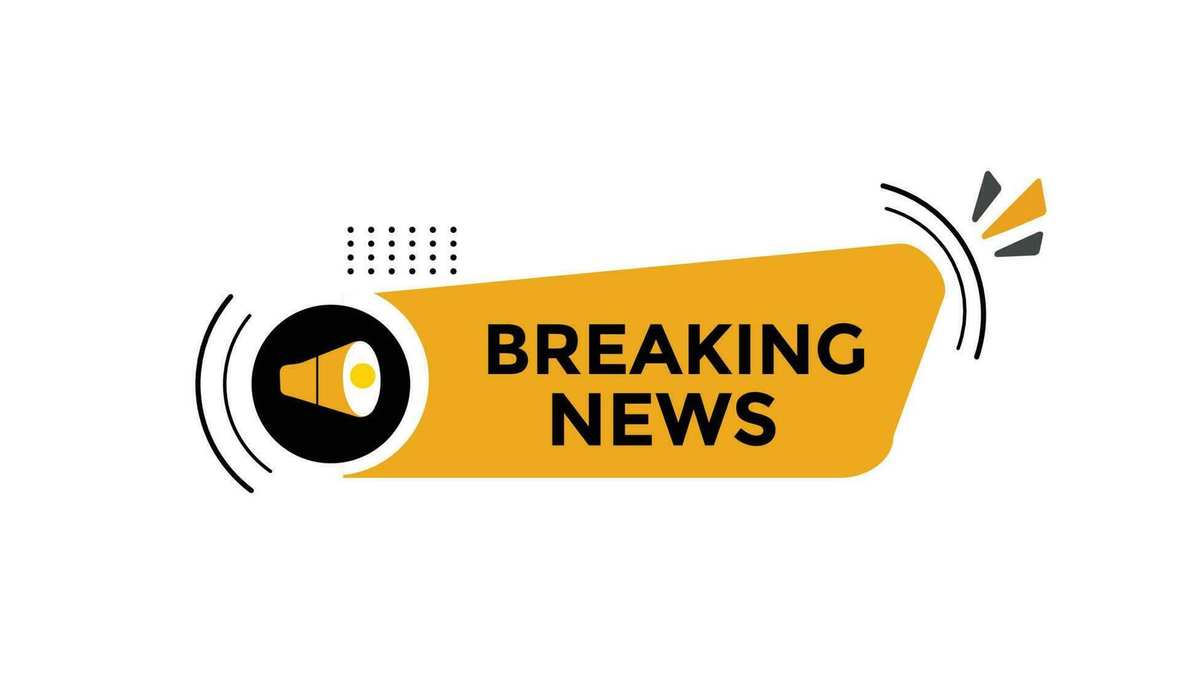 Web-Banner-Vorlagen für die Schaltfläche "Breaking News". Vektor-Illustration vektor