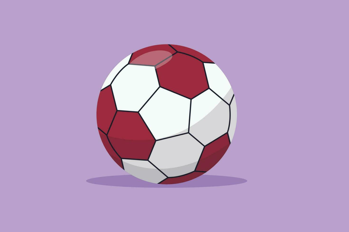 tecknad serie platt stil teckning fotboll fotboll boll ikon. svart vit boll symbol. sport spel logotyp, mall, tecken, emblem. fotboll boll för hemsida app, märka, logotyp. grafisk design vektor illustration