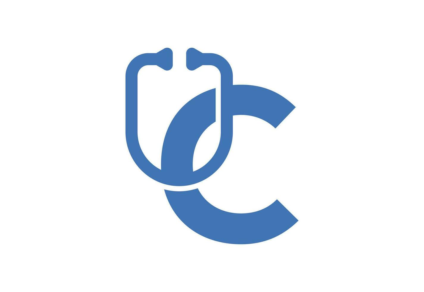 första c brev logotyp med kreativ symbol, vektor design mall