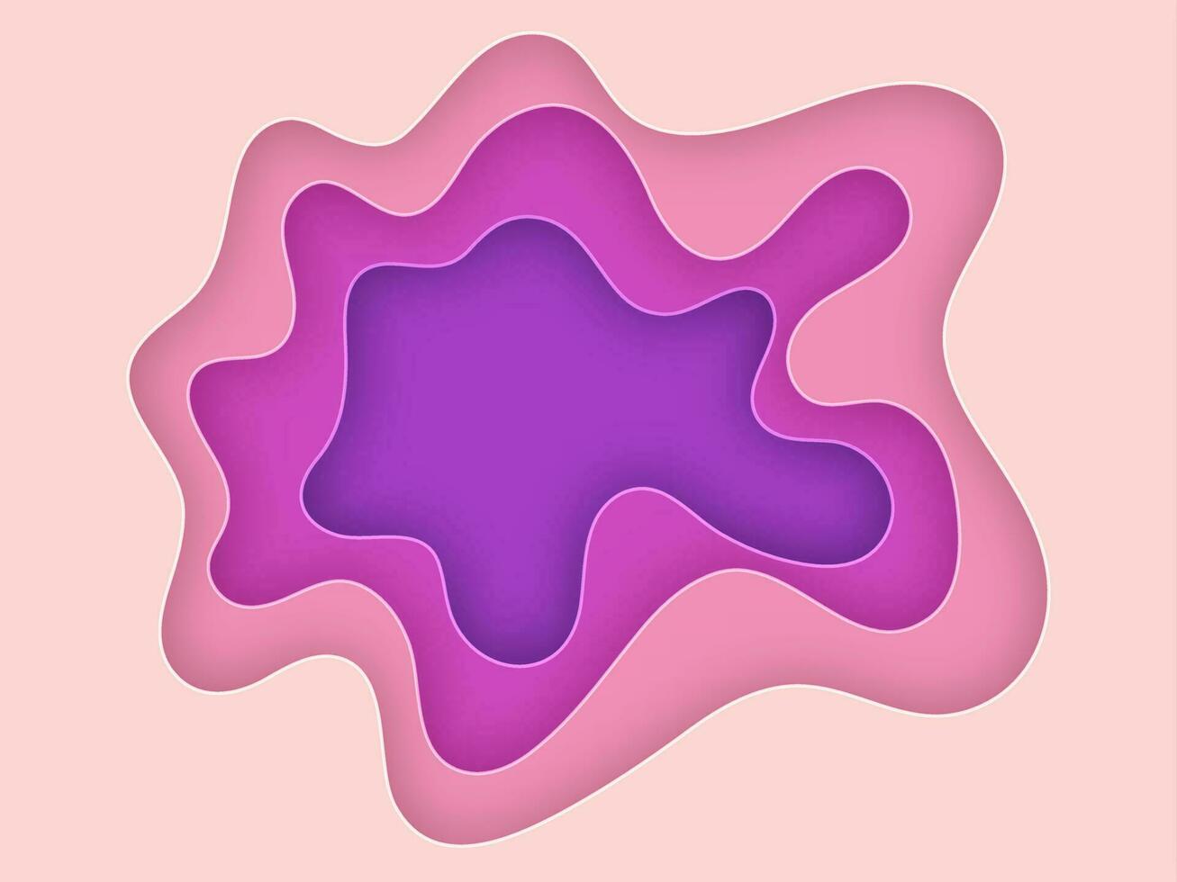 abstrakt papper lager skära bakgrund i rosa och lila Färg. vektor