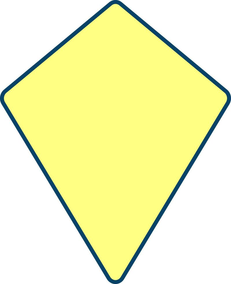 Geometrie Kegel Winkel Symbol im Gelb Farbe. vektor