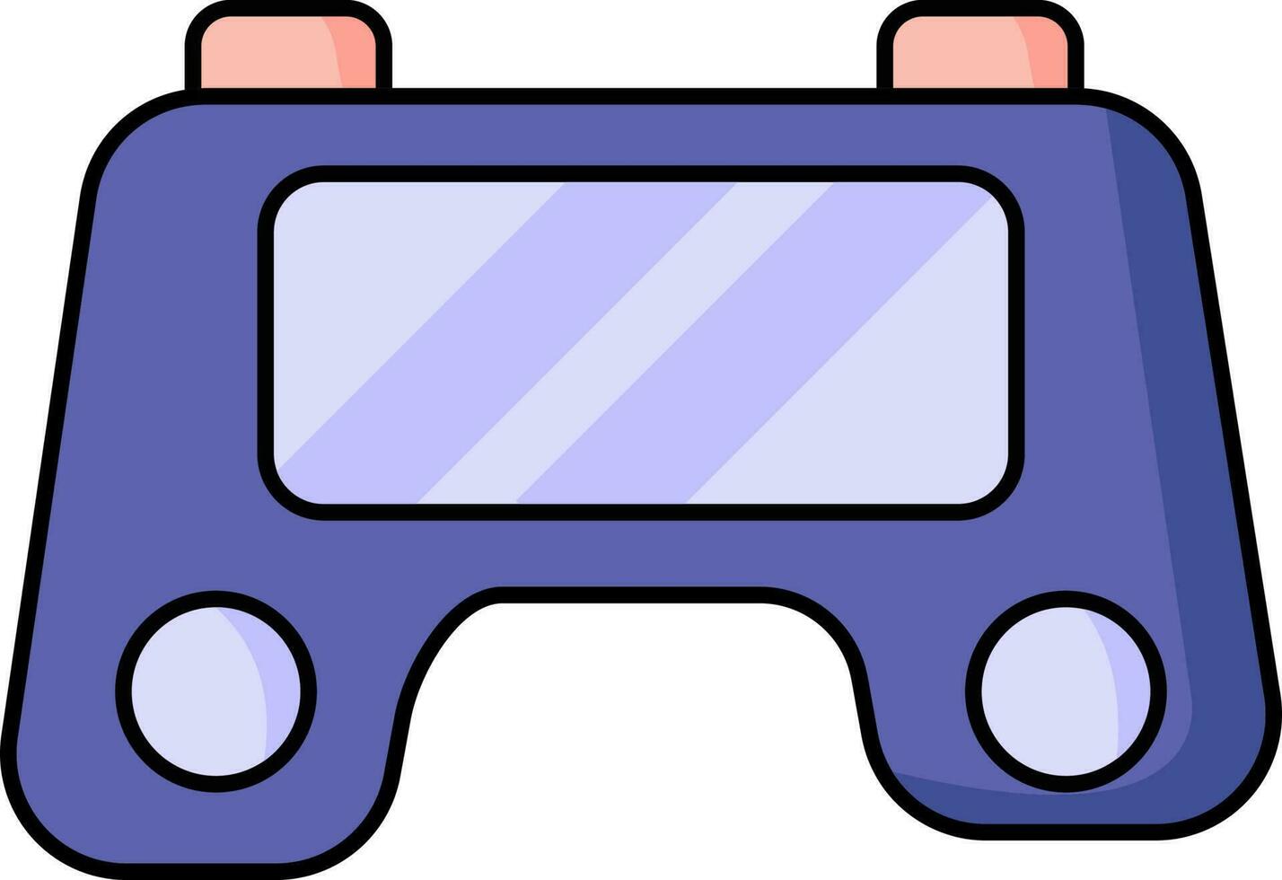 vektor illustration av blå gamepad.