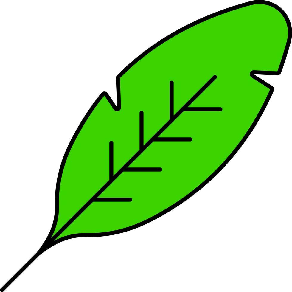 isoliert Blatt Symbol im Grün Farbe. vektor
