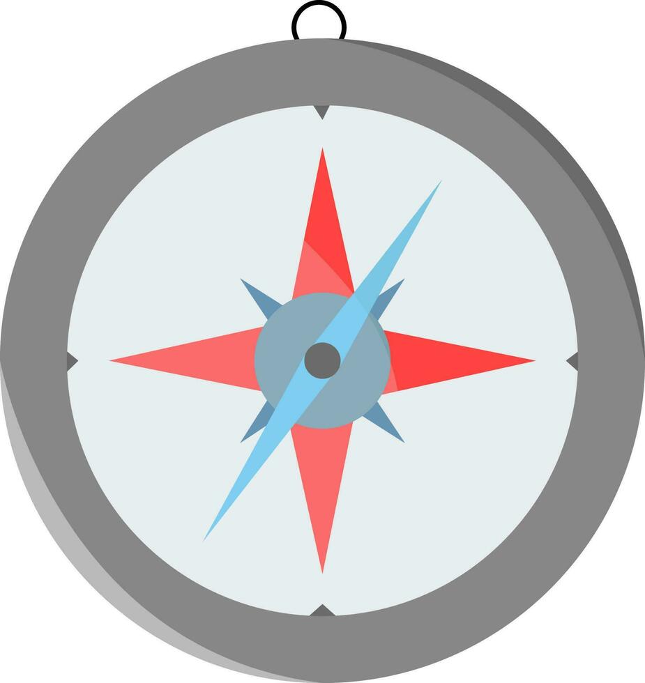 platt illustration av färgrik kompass ikon. vektor